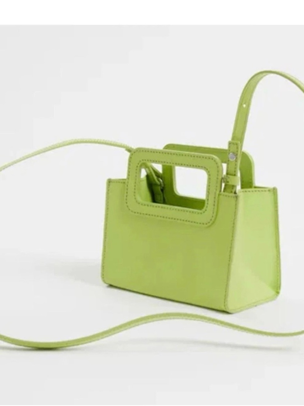 & Other Stories Lime Green Mini Structured Tote handbag for summer